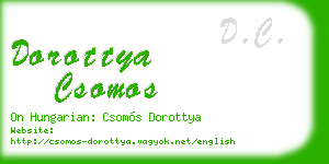 dorottya csomos business card
